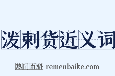 泼剌货近义词是什么意思的图片